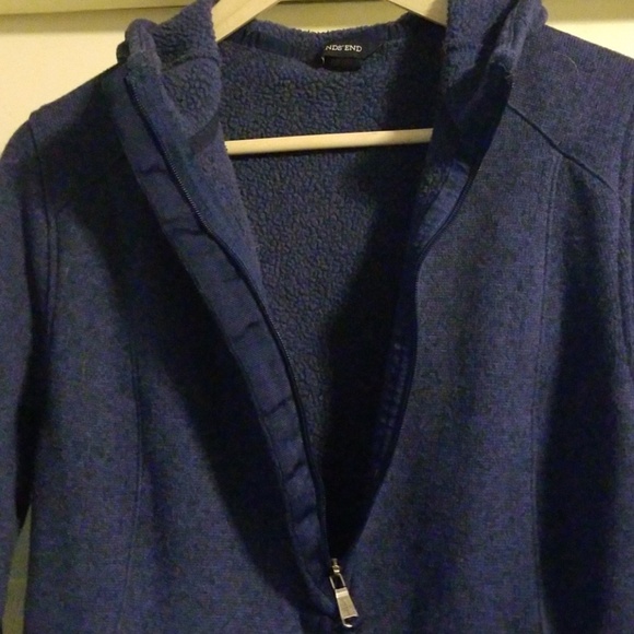 *SOLD* Lands' End Sweater Parka Sz M - Picture 2 of 8
